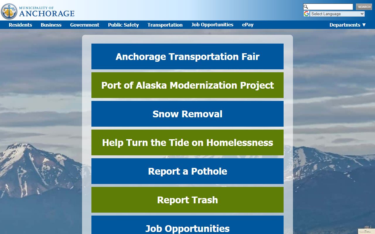Anchorage released inmates records on the Anchorage Municipality portal